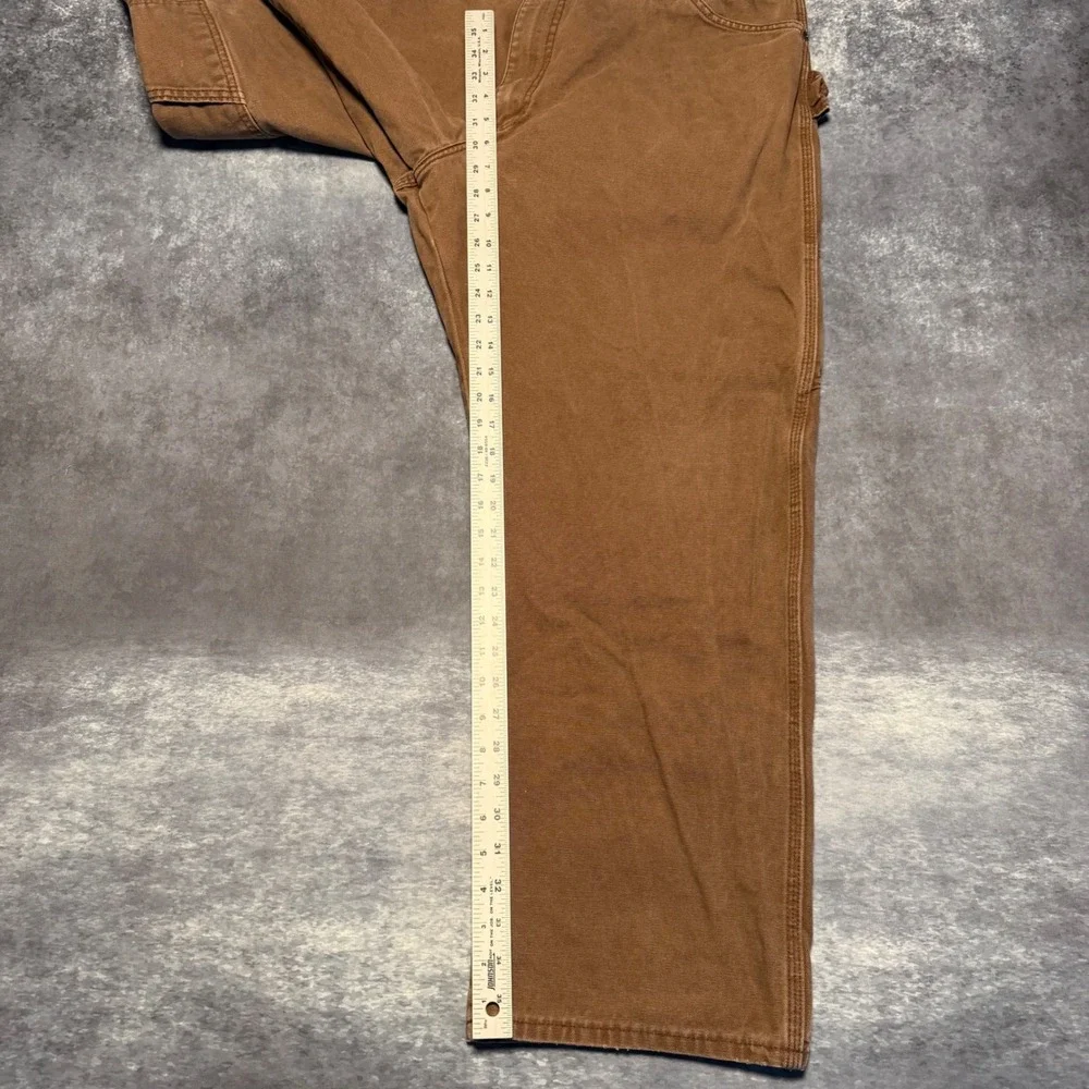 Dickies Men's Brown Carpenter Work Pants Relaxed Fit Cotton Size 42x30‎